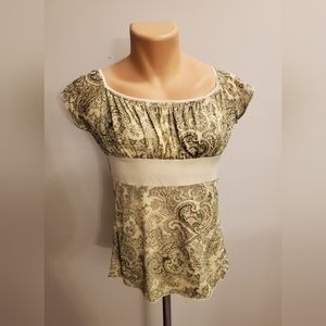 NWT Hot Tempered Green Paisley Shirt